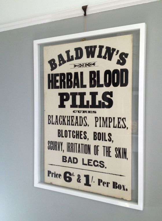 Baldwin’s Herbal Blood Pills poster, circa 1880.