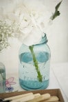 my wedding Blue Ball Mason jar